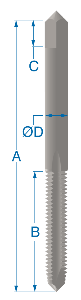 Spiral Pointed Plug 4-Thread Chamfer
